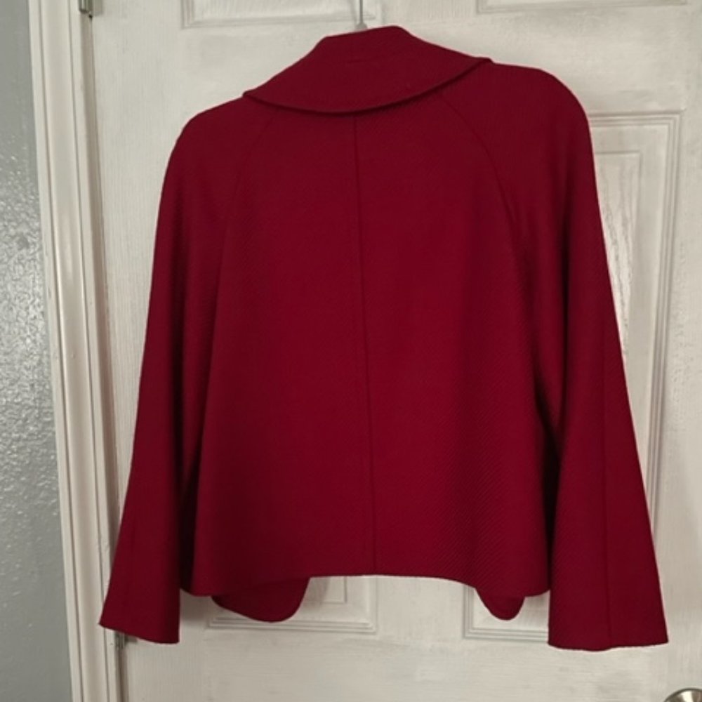 Talbot's Single Button Red Jacket Size 4 Petite - image 3
